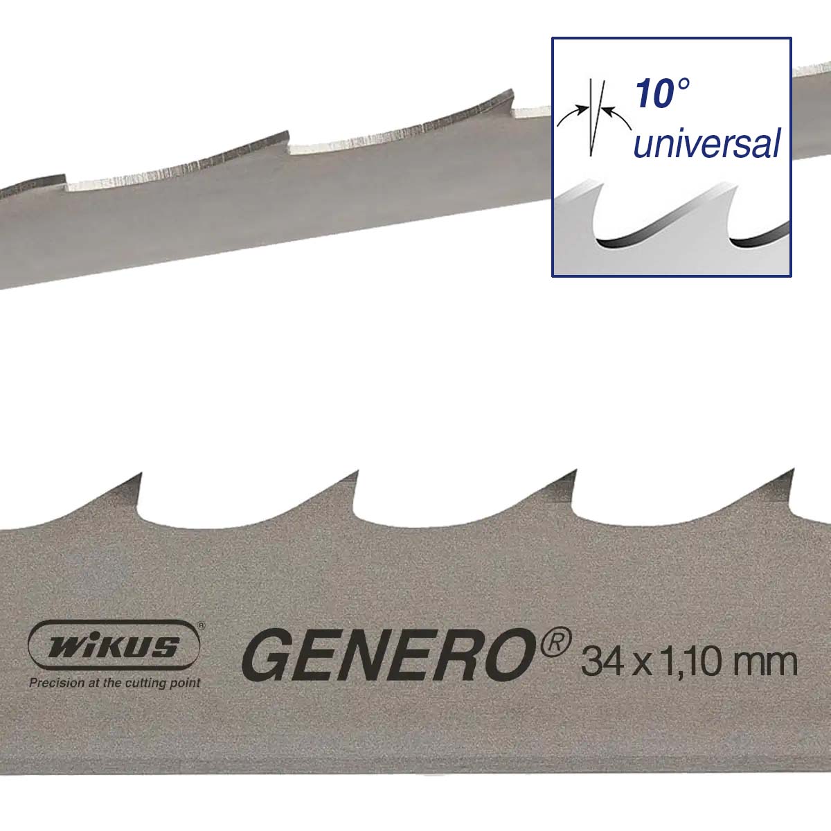 WIKUS GENERO® Bimetall-Sägeband 34x1,10 mm, Klauenzahn, 10° Spanwinkel